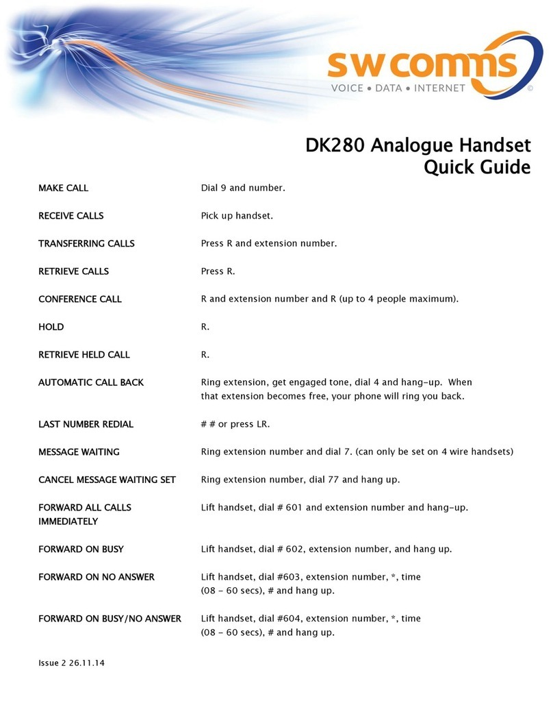 SW Comms DK280 quick guide