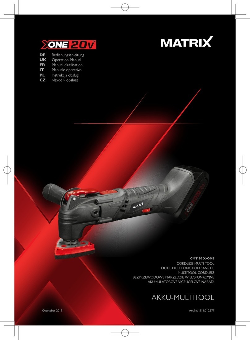 Matrix CMT 20 X-ONE Operation manual