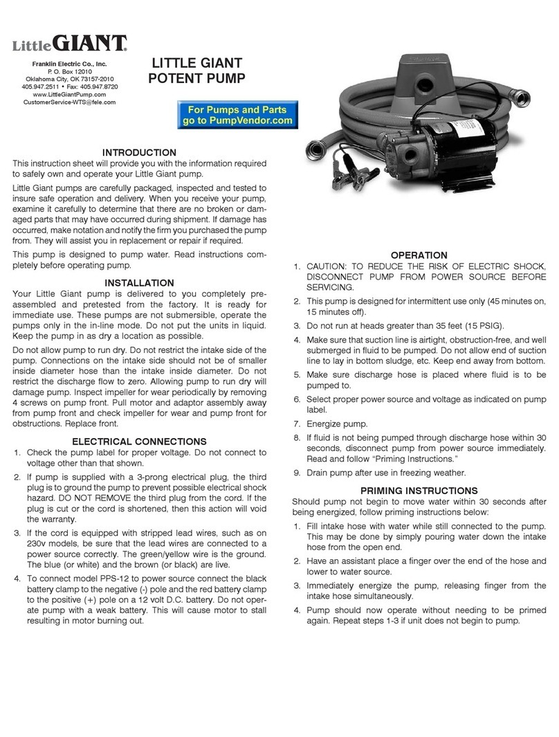 Little Giant PP-1 User manual