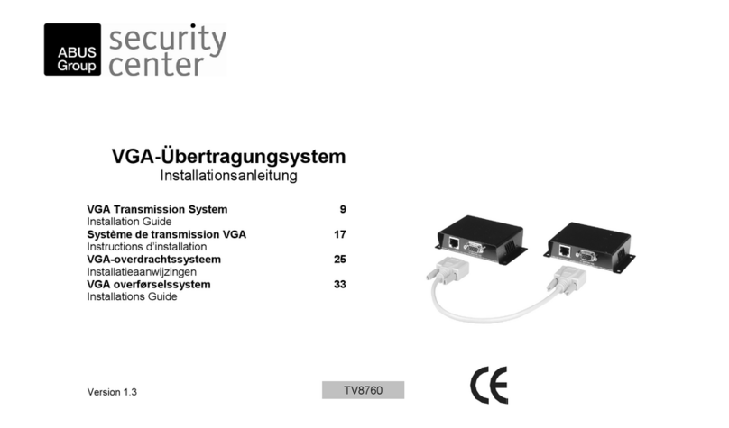 Abus Security Center TV8760 installation guide Abus Security Center TV8760 installation guide