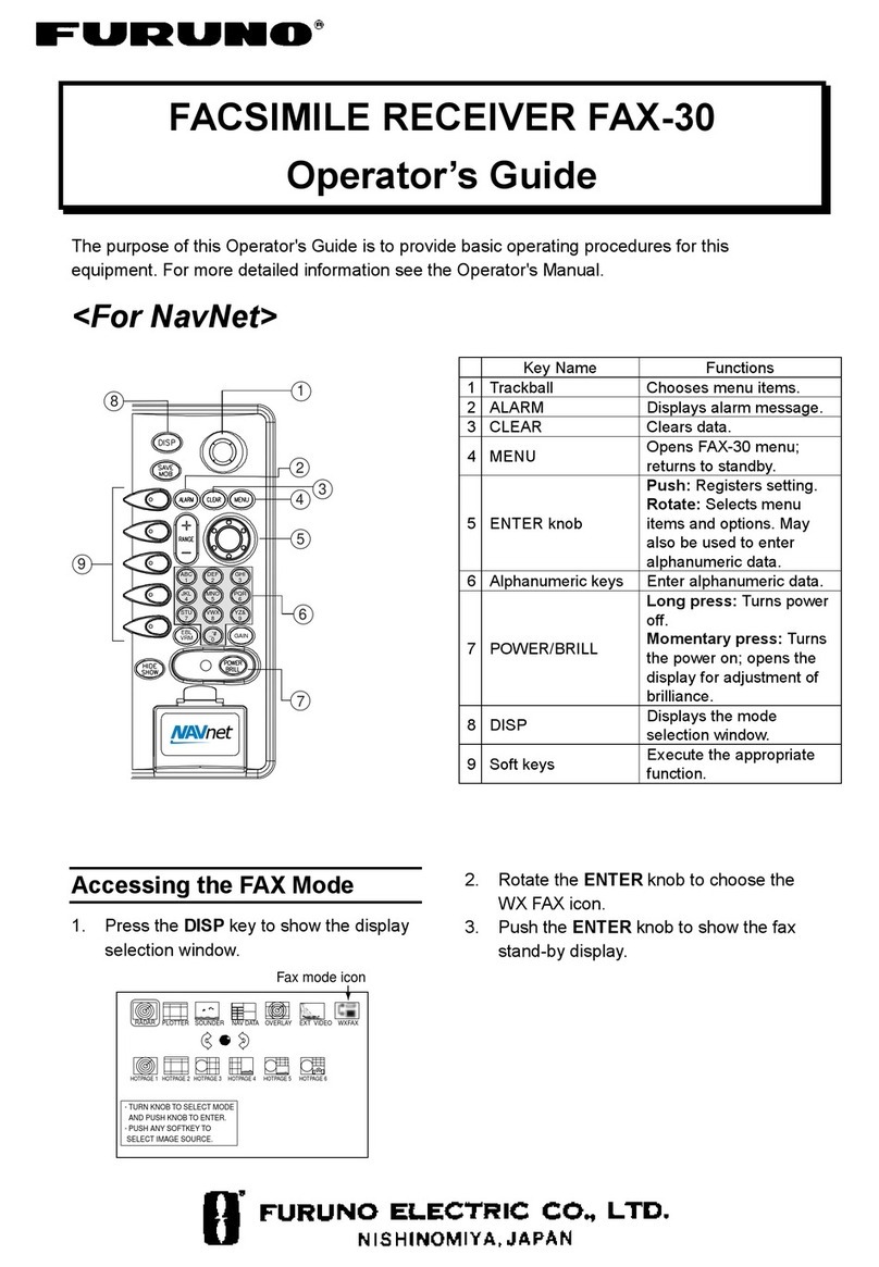Furuno FAX-30 Operator's guide