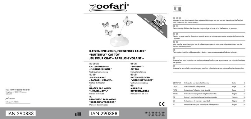 Zoofari BUTTERFLY Instructions for use Zoofari BUTTERFLY Instructions for use
