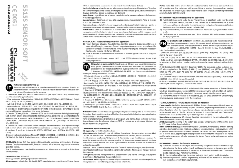SILENTRON 5515S SENSOR SOFT quick start guide