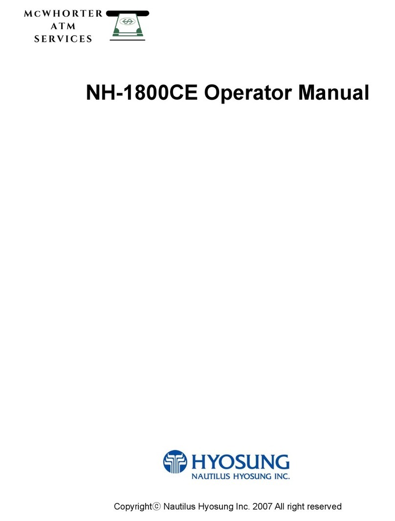 HYOSUNG NH-1800CE Operator's manual