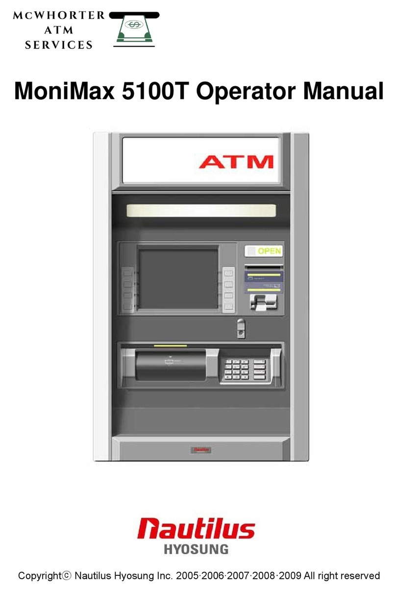 Nautilus Hyosung MoniMax 5100T Operator's manual Nautilus Hyosung MoniMax 5100T Operator's manual