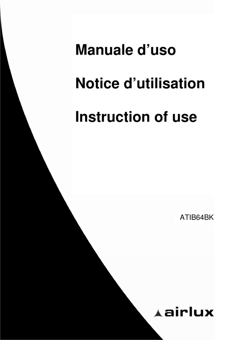 AIRLUX ATIB64BK Instructions of use