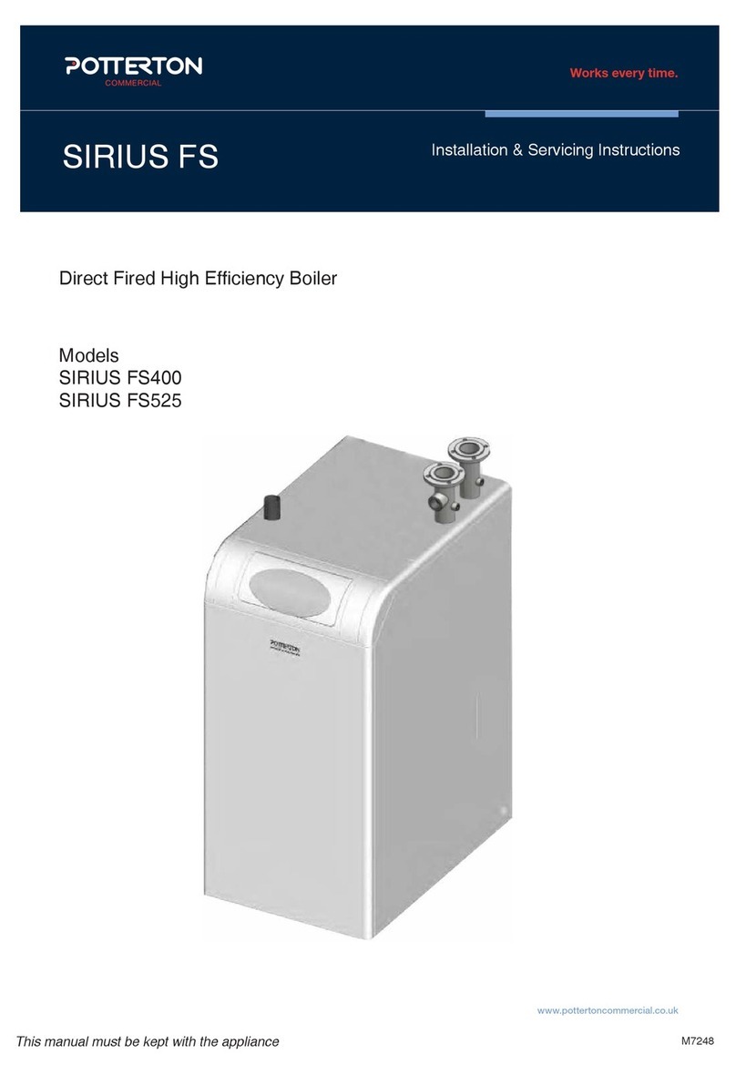 Potterton SIRIUS FS Installation & servicing instructions