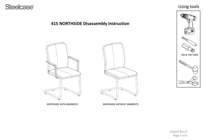Steelcase 415 NORTHSIDE Installation instructions Steelcase 415 NORTHSIDE Installation instructions