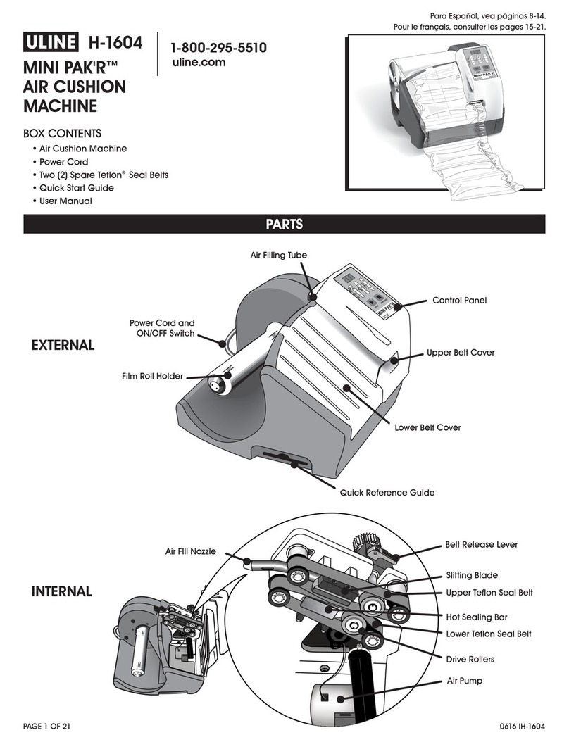 U-Line MINI PAK'R H-1604 manual