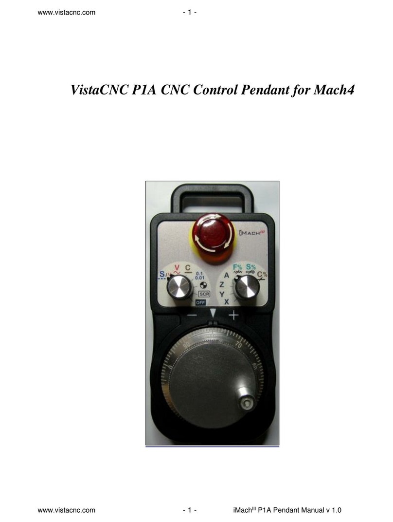 vistaCNC Mach III P1A User manual