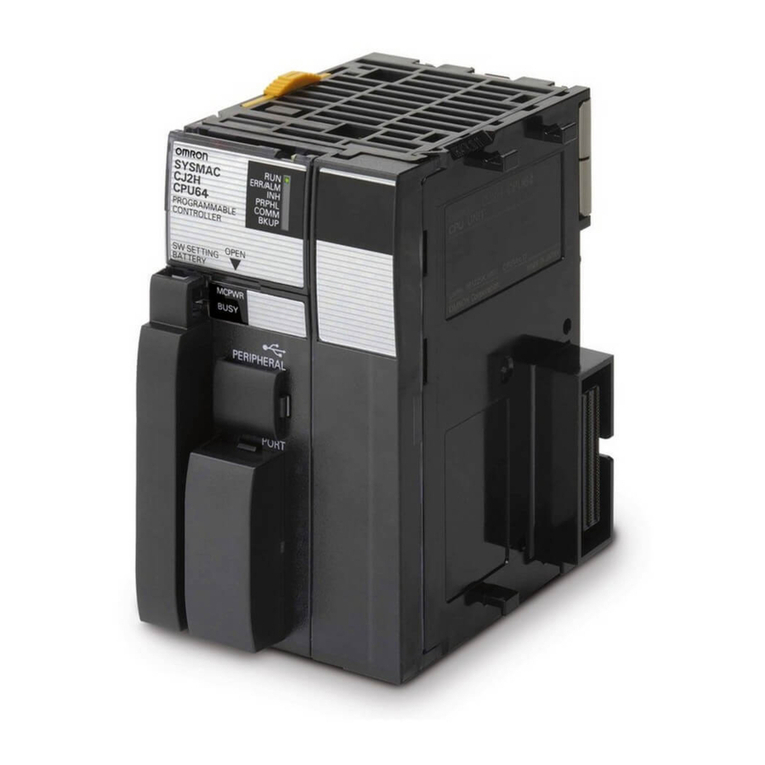 Omron Sysmac CJ Series Instruction Manual