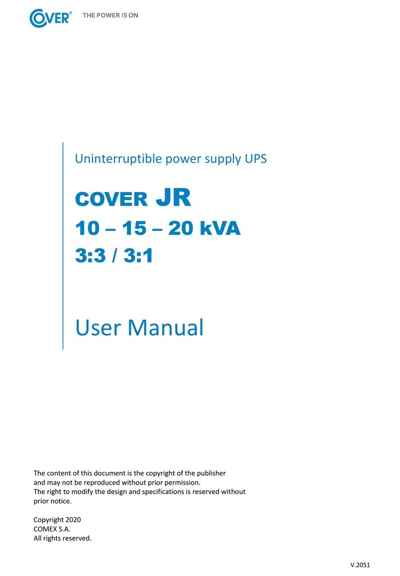 Cover JR 10 user manual