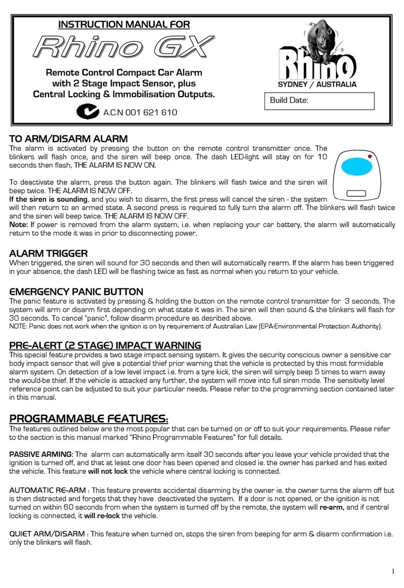 RHINO GX User manual