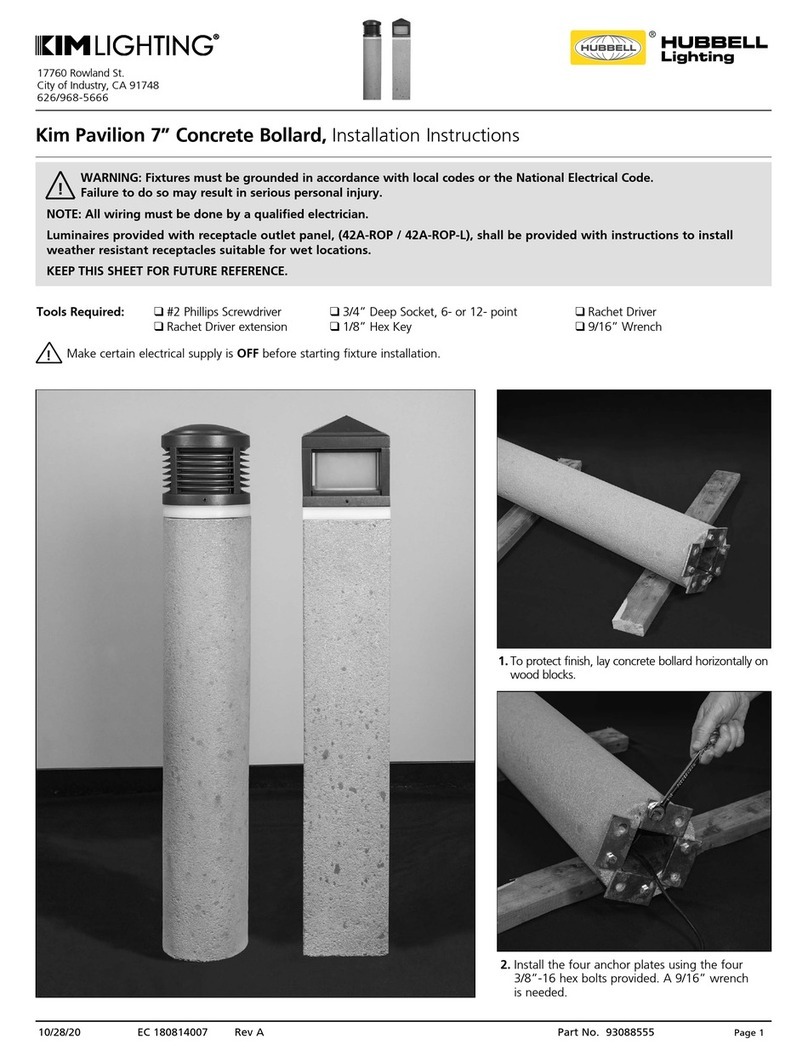 HUBBELL LIGHTING KIM LIGHTING Kim Pavilion User manual
