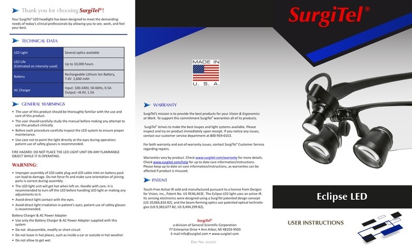 SurgiTel Eclipse User instructions