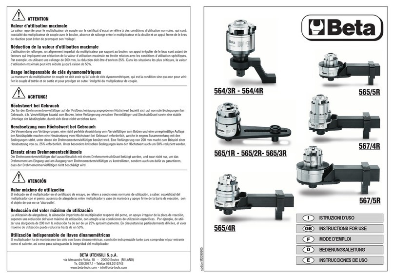 Beta 564/3R Instructions for use
