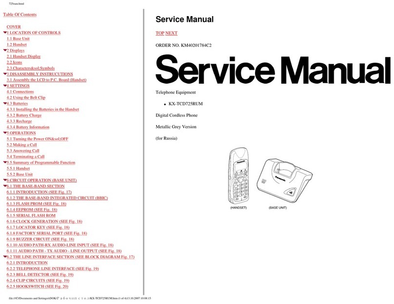 Panasonic KX-TCD725RUM User manual