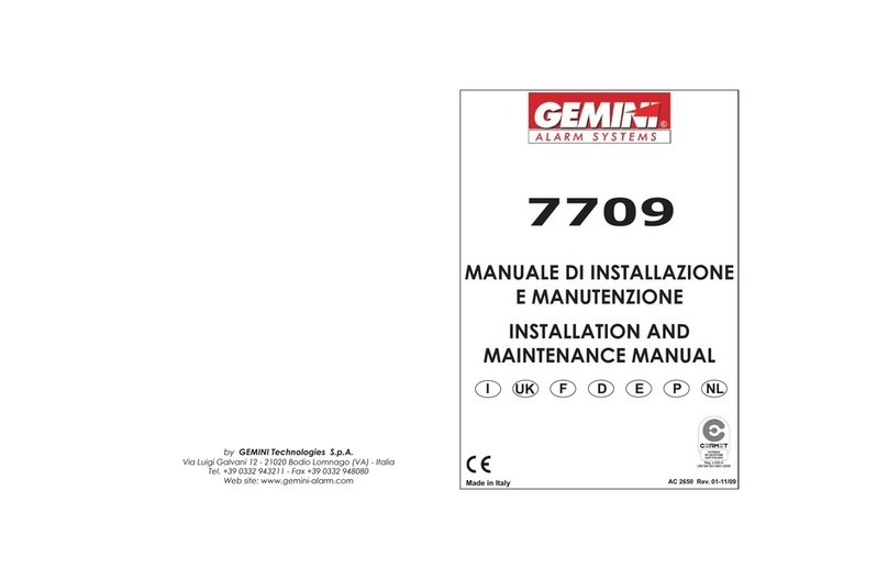 Gemini 7709 Installation and maintenance manual Gemini 7709 Installation and maintenance manual