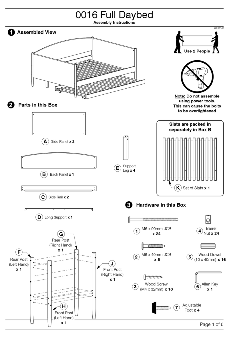 Baxton Studio 0016 Assembly instructions