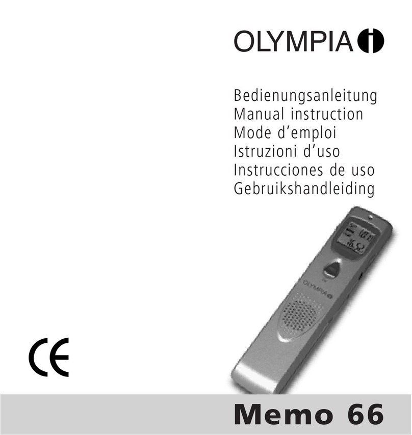 Olympia Memo 66 Manual instruction