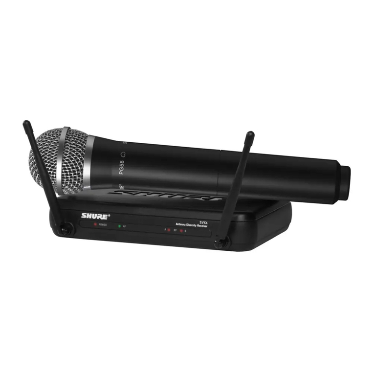 Shure Legendary Performance SVX User manual
