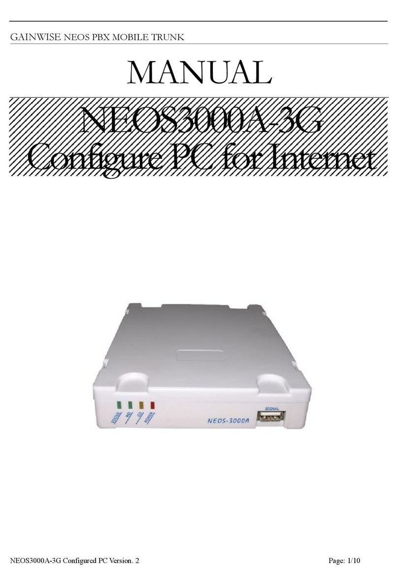 Gainwise NEOS3000A-3G manual