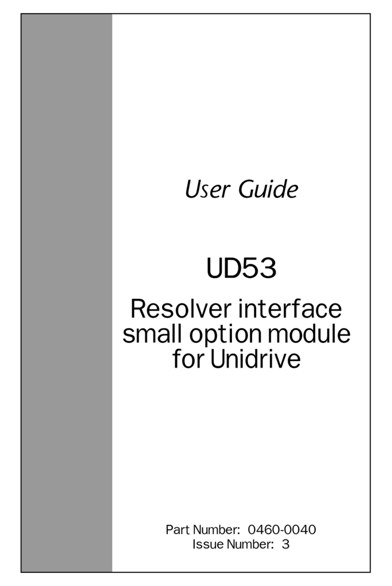 Control Techniques UD53 User manual Control Techniques UD53 User manual