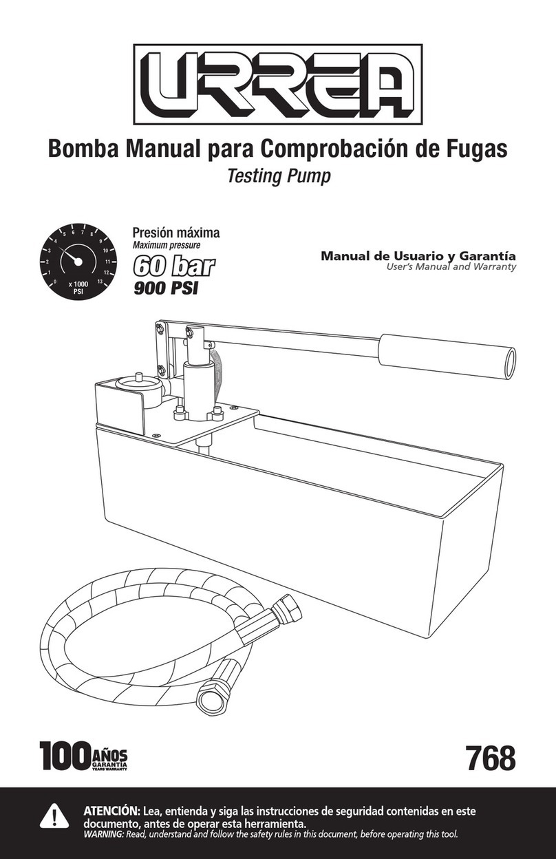 Urrea 768 User manual and warranty