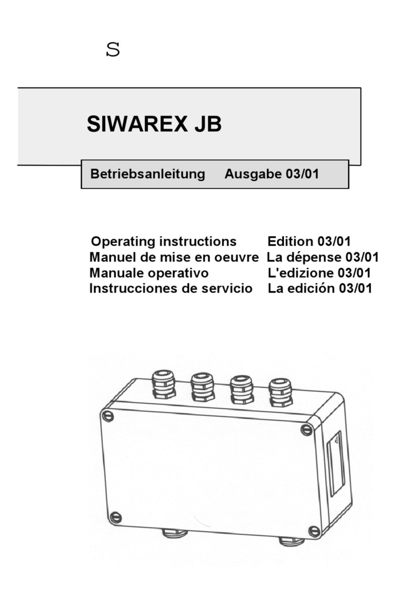 Siemens SIWAREX JB operating instructions