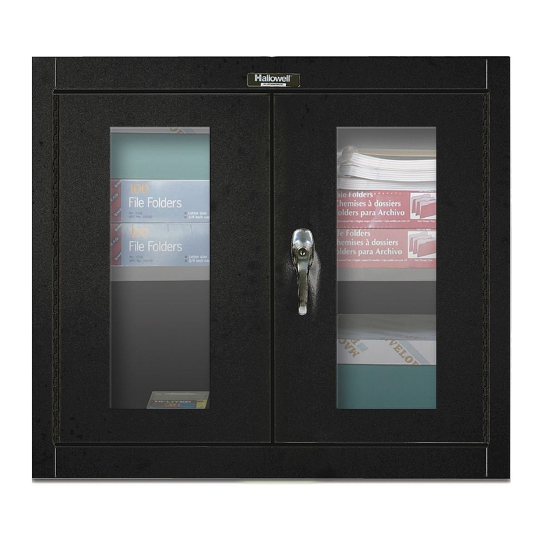 Hallowell 405 Wall Mount Cabinet Assembly instructions