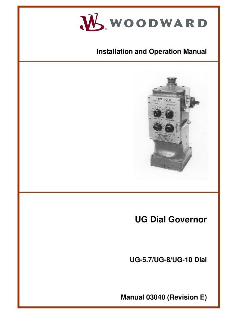 Woodward UG-5.7 Dial User manual