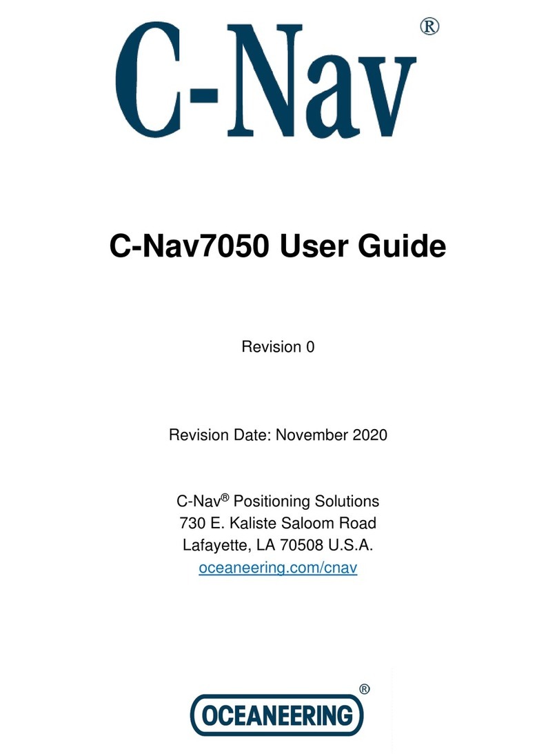 Oceaneering C-Nav7050 User manual