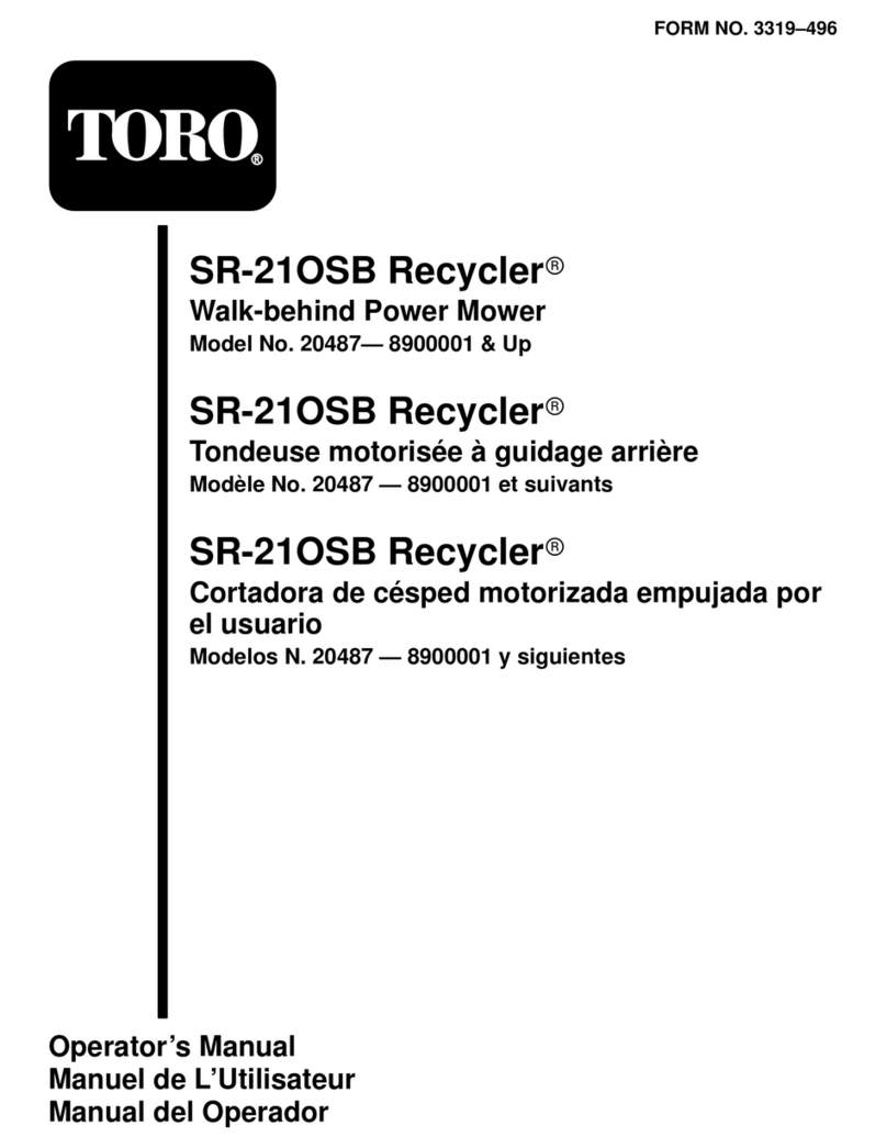 Toro Recycler SR-21OSB Operator's manual