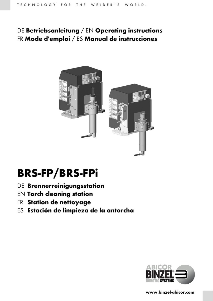 BINZEL-ABICOR BRS-FP operating instructions