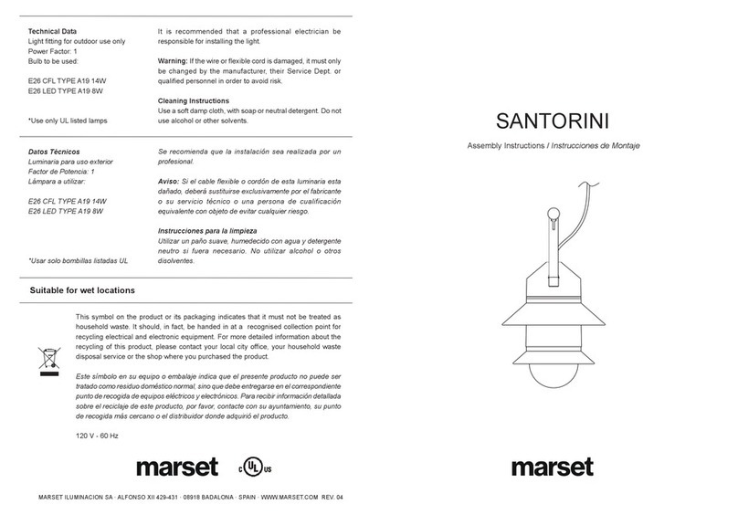 marset Santorini User manual marset Santorini User manual
