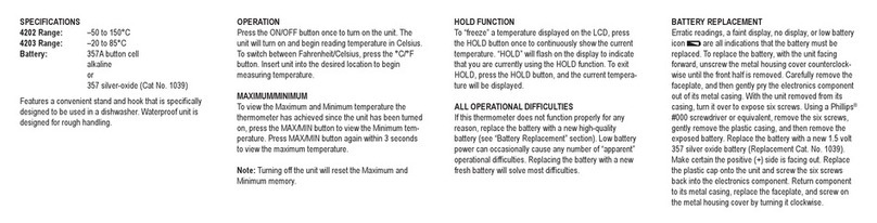 TipTemp TRACEABLE 4202 Series instructions