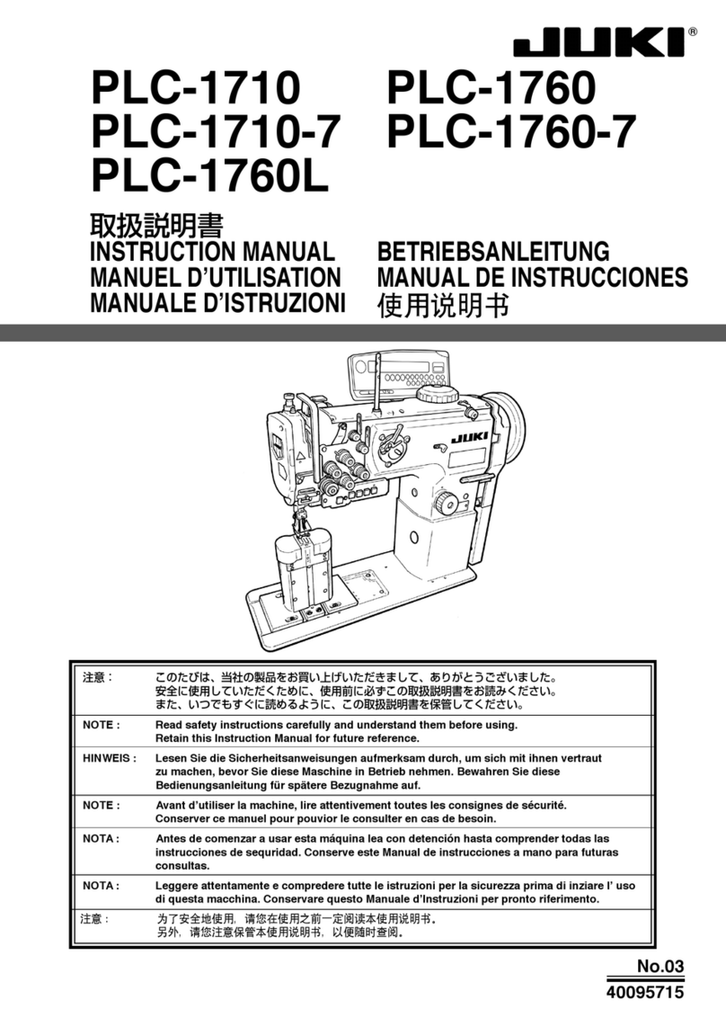 JUKI PLC-1710 instruction manual