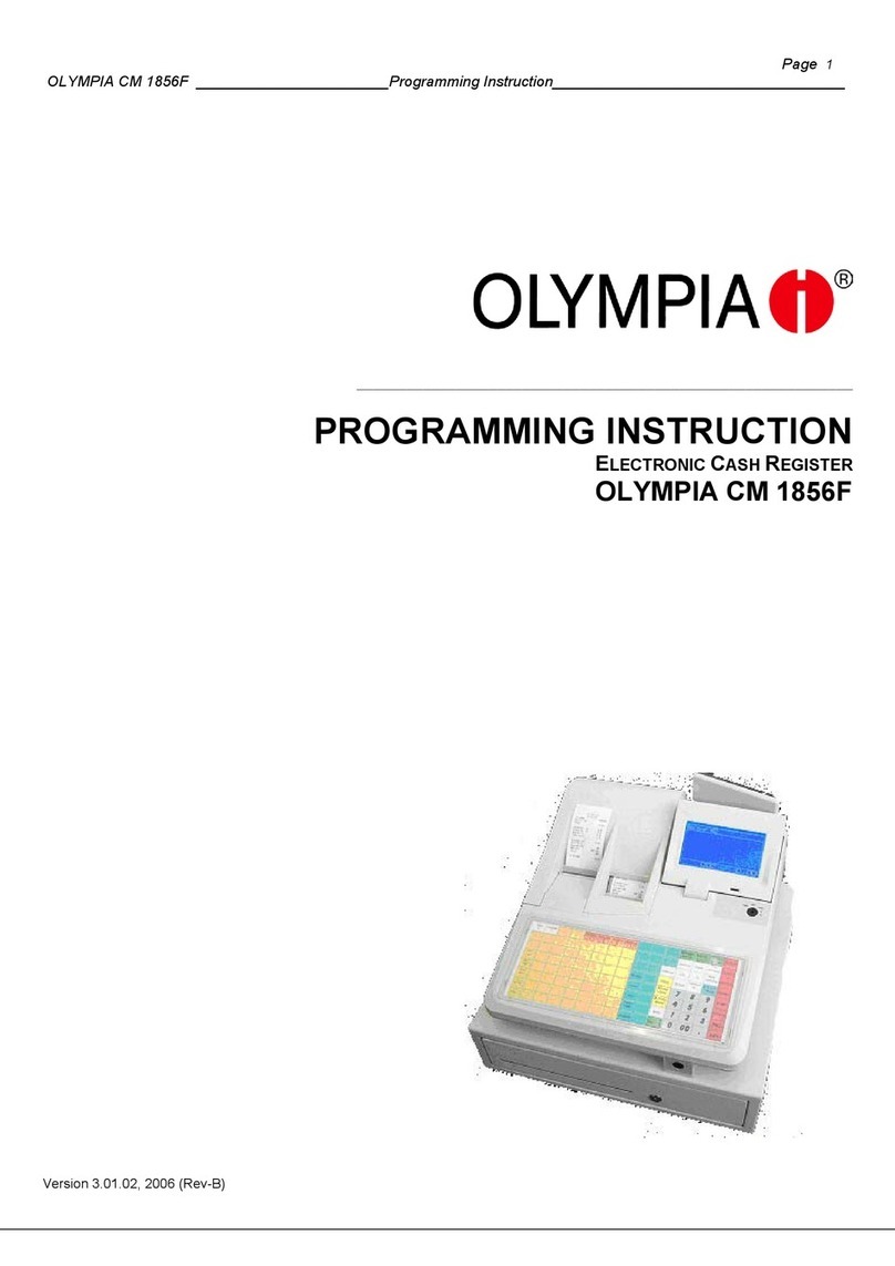 Olympia CM 1856F Programming Instruction