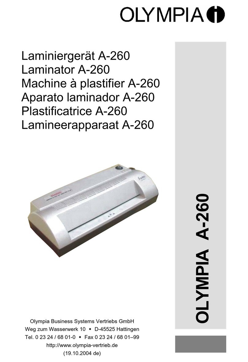 Olympia A-260 manual