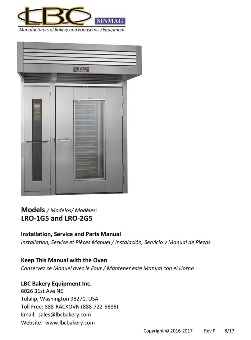 LBC LRO-1G5 Installation, Service, and Parts Manual