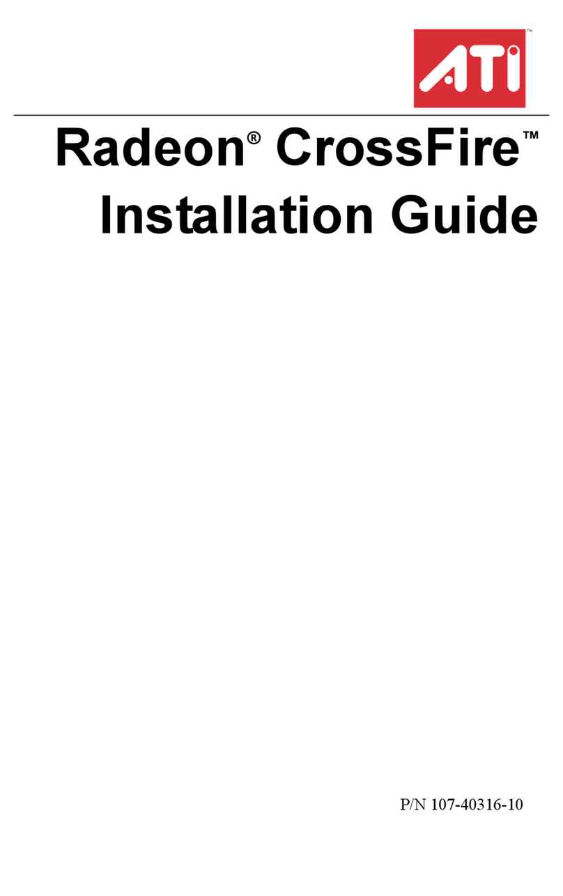 ATI Technologies Radeon CrossFire installation guide ATI Technologies Radeon CrossFire installation guide