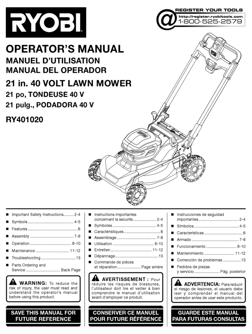 Ryobi RY401020 User manual Ryobi RY401020 User manual
