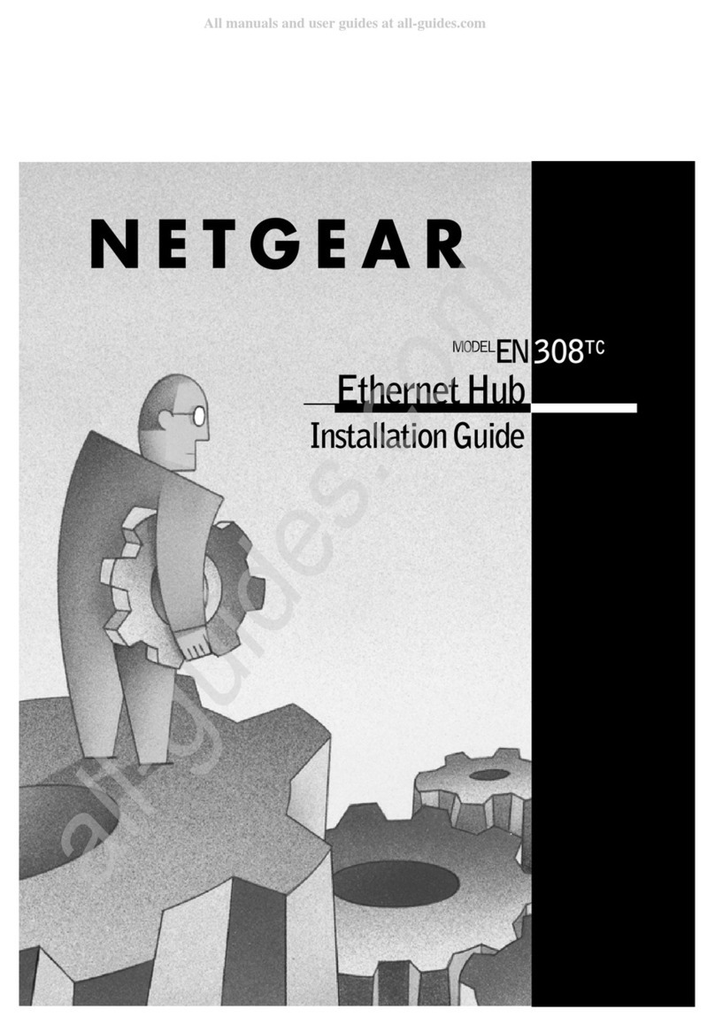 NETGEAR EN308TC - 8 Port 10 Base-T Hub User manual