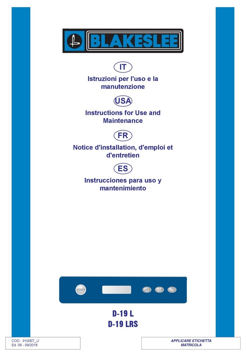 Blakeslee D-19 L Specification sheet