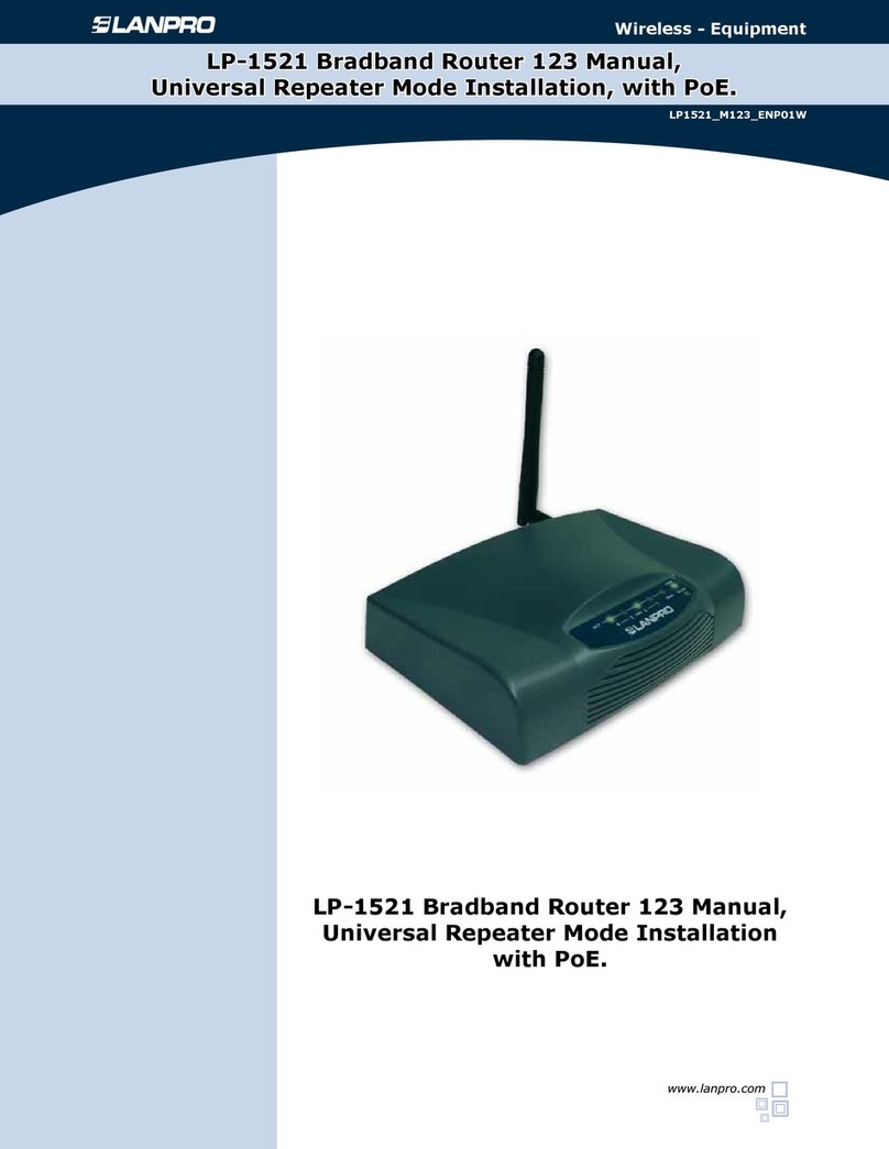 Lanpro LP-1521 manual