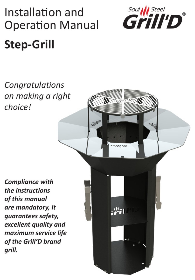 Grill'D Step-Grill Installation and operation manual