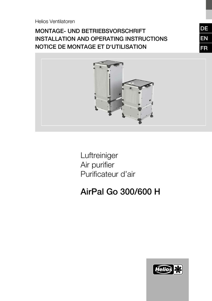 Helios AirPal Go 300 H Installation and operating instructions