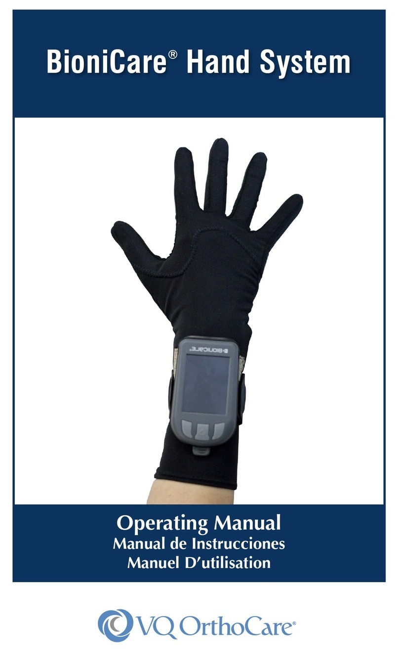 VQ OrthoCare BioniCare Hand System operating manual VQ OrthoCare BioniCare Hand System operating manual