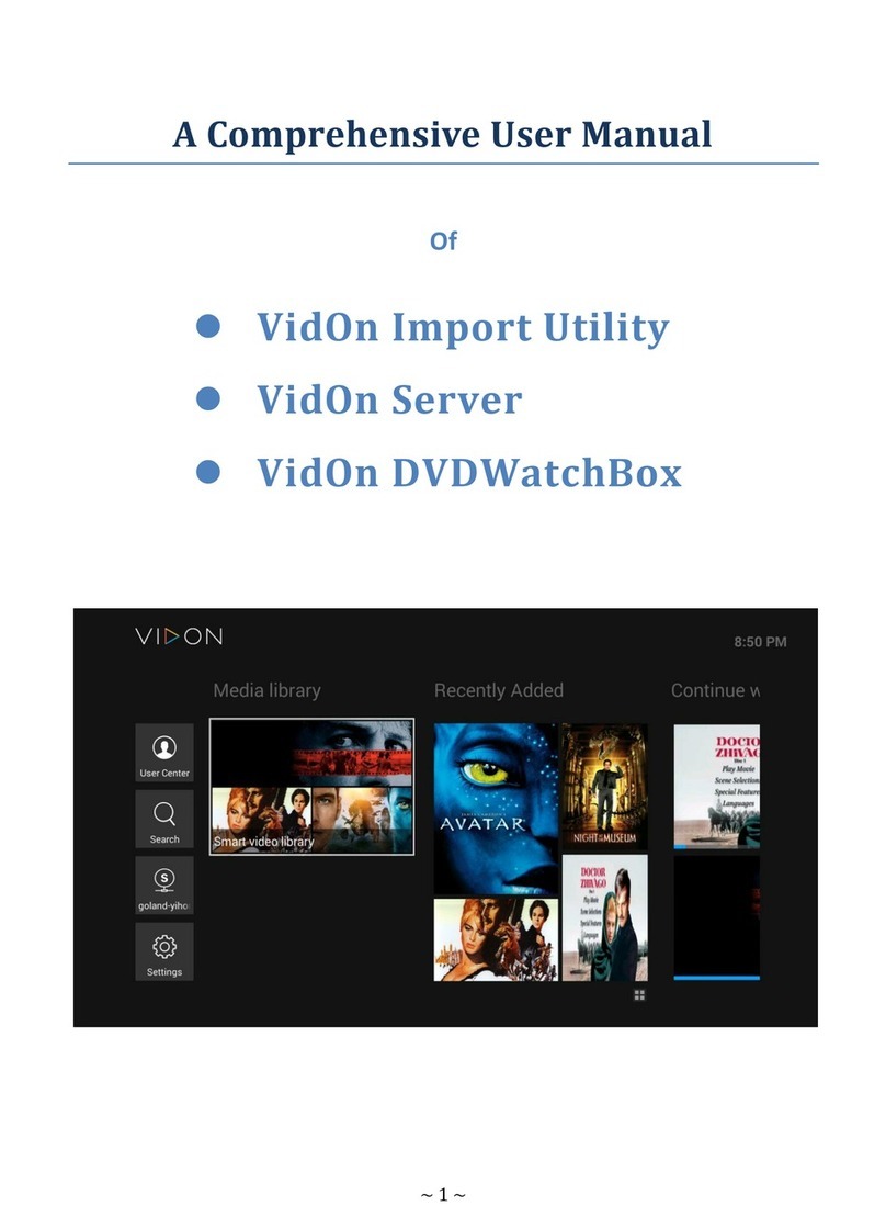 VidOn.me VDWatchBox User manual