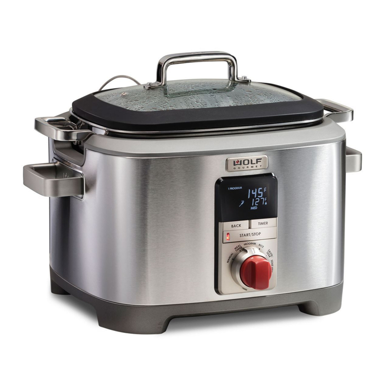 Wolf Gourmet Multi-Function Cooker Use & care guide